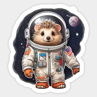 Hedgehog astronaut Sticker